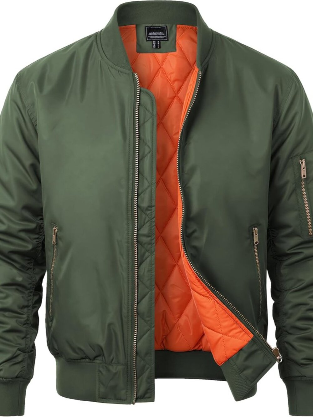 Men's Bomber Jacket Fall Winter Military Jacket and Coats Outwear